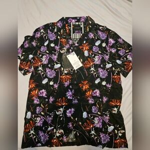 Denim & Flower Multicolor Floral Casual Shirt